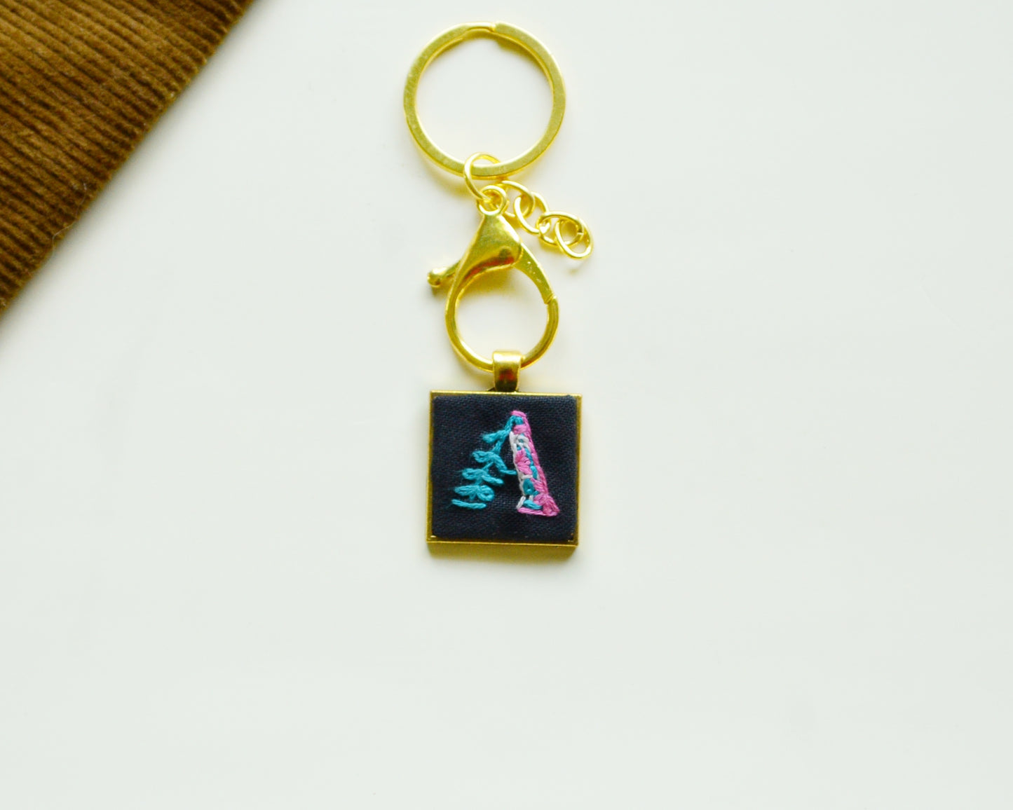 Custom Initial Keychain (Golden)