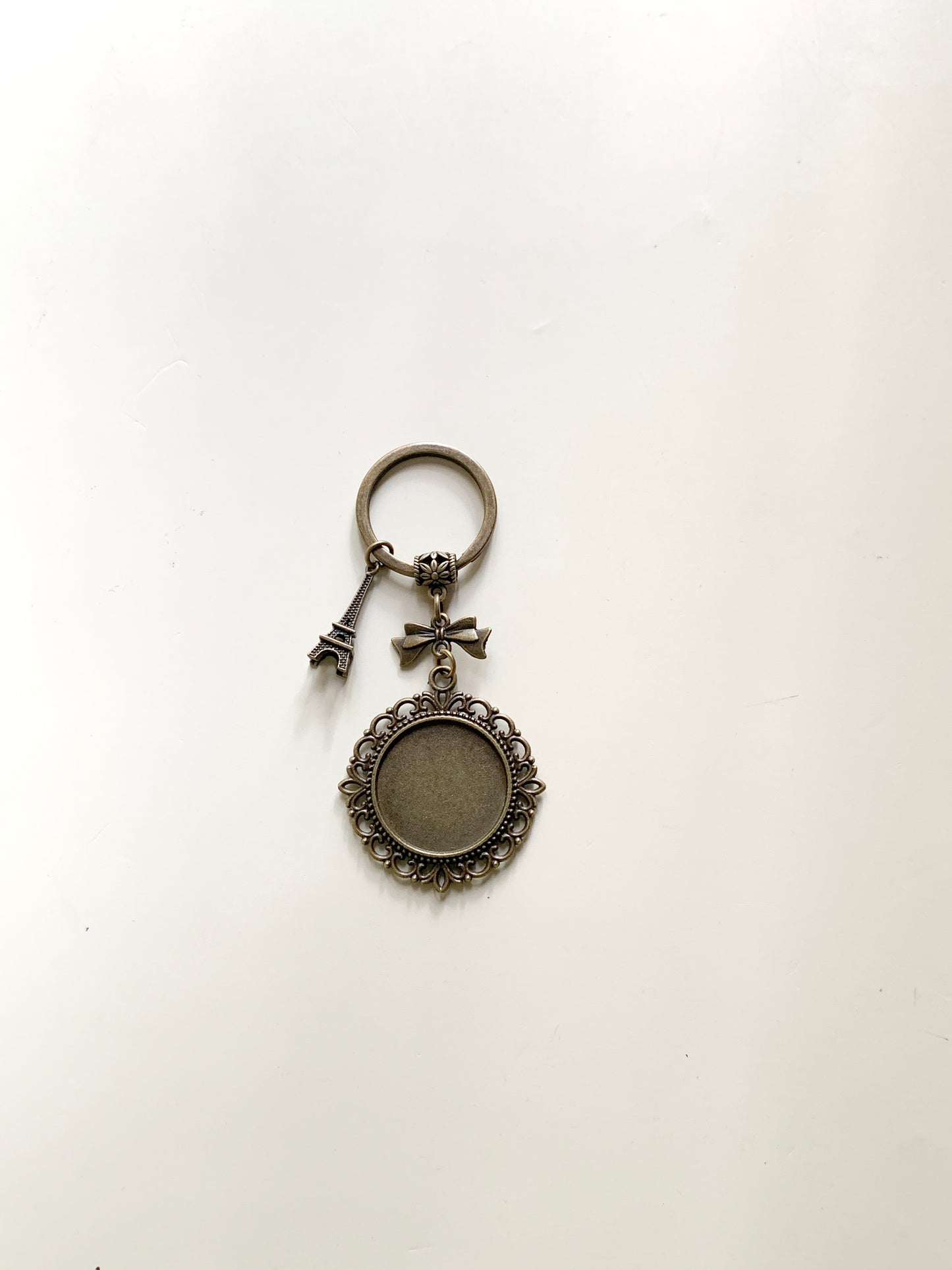 Eiffel Keychain Base Antique