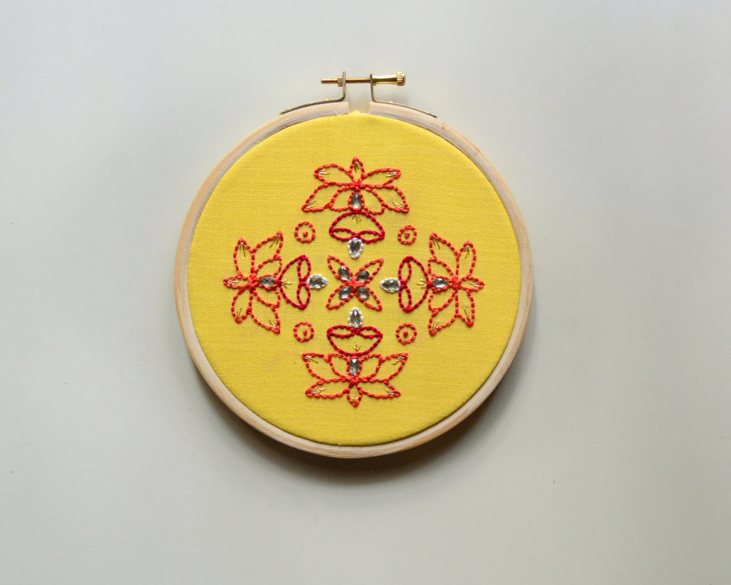 Padma Kolam - 6” (Yellow)