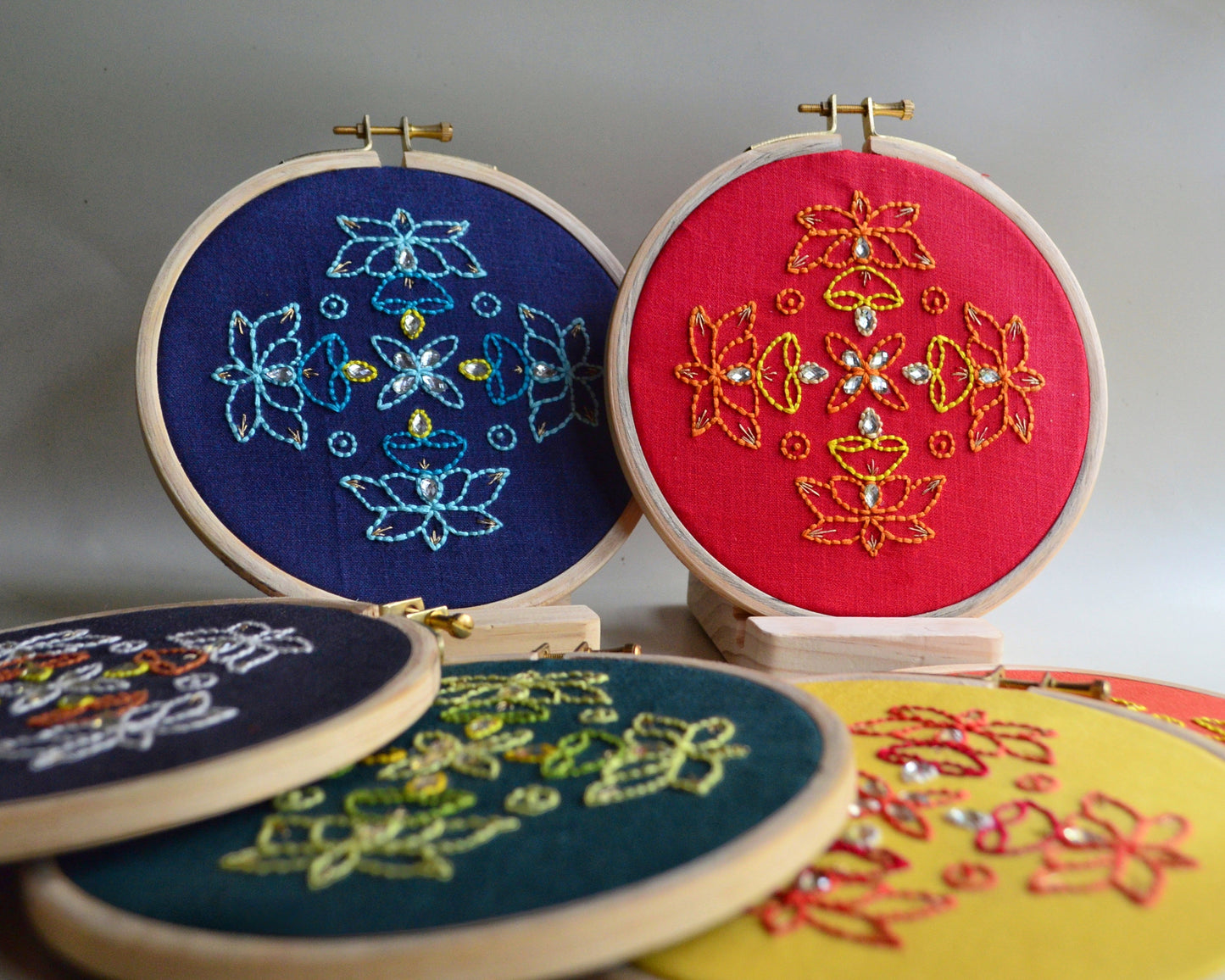 6” Padma Kolam - Set of 6