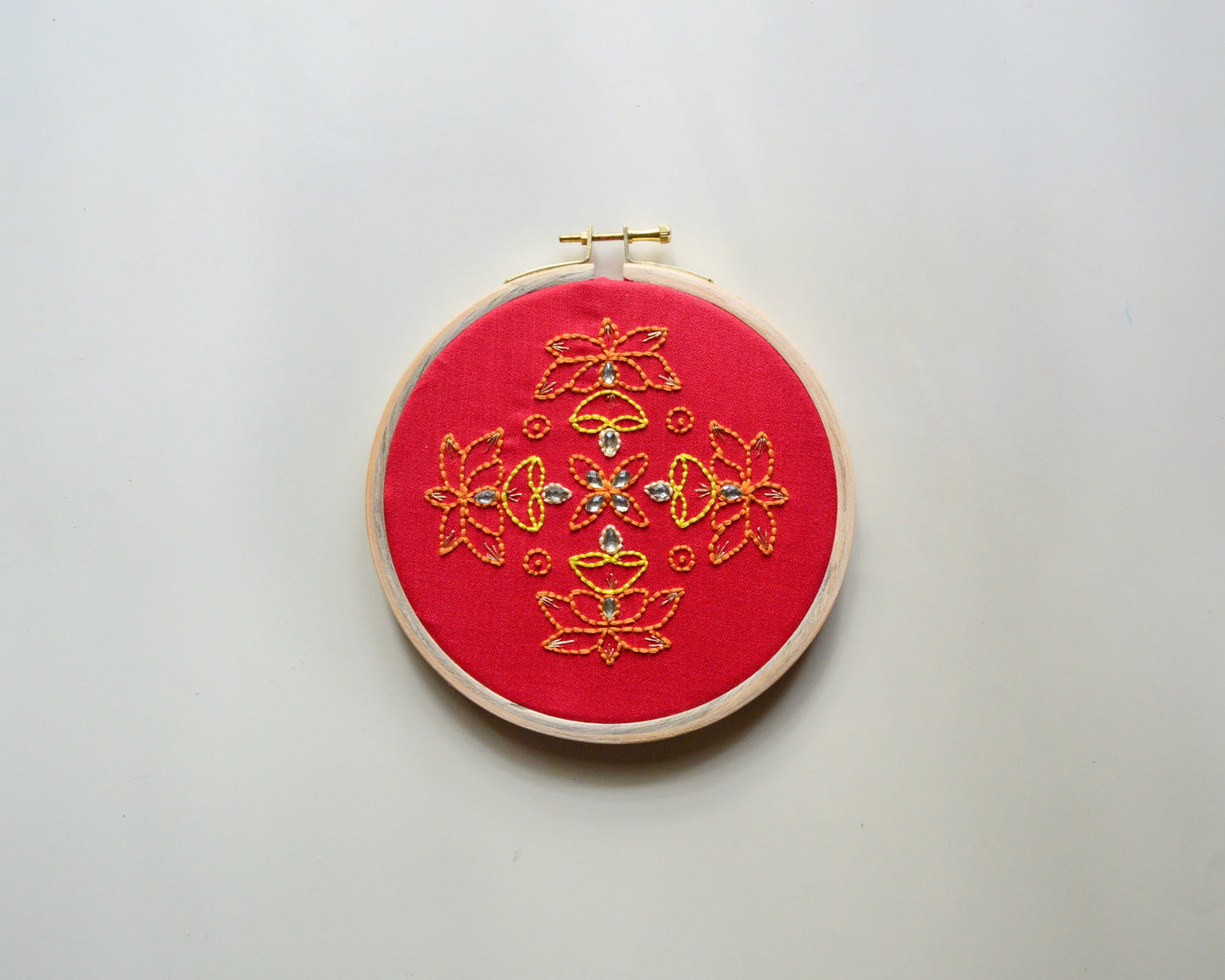 Padma Kolam - 6” (Red)