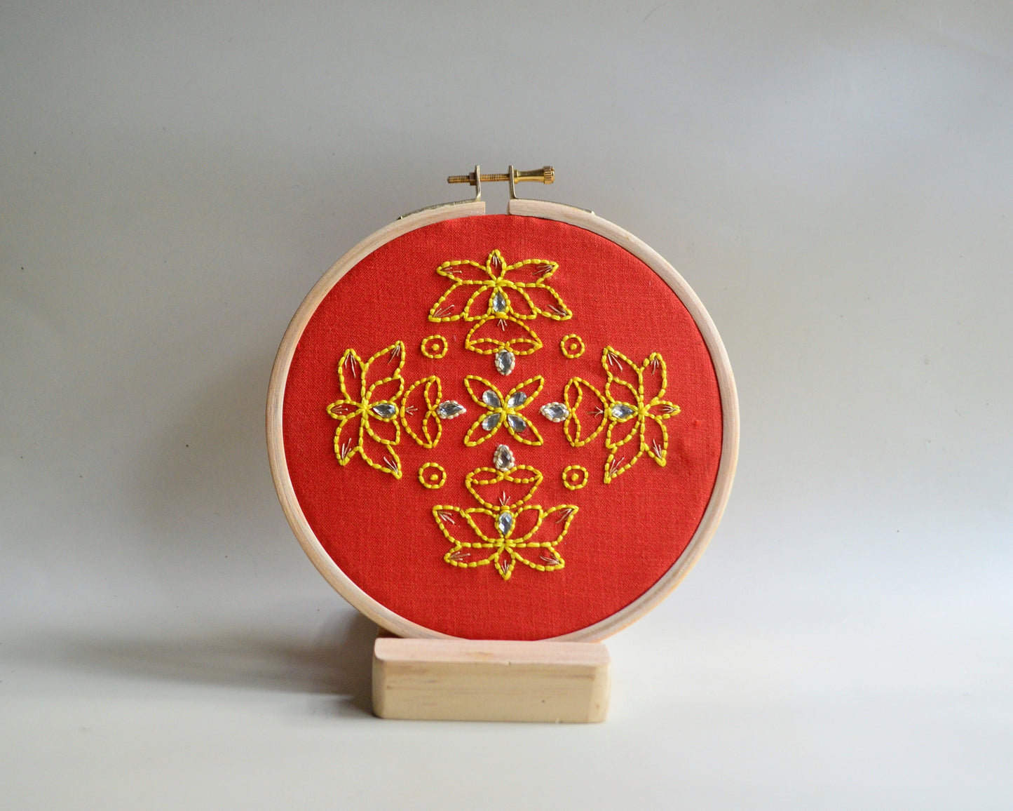 Padma Kolam - 6” (Orange)