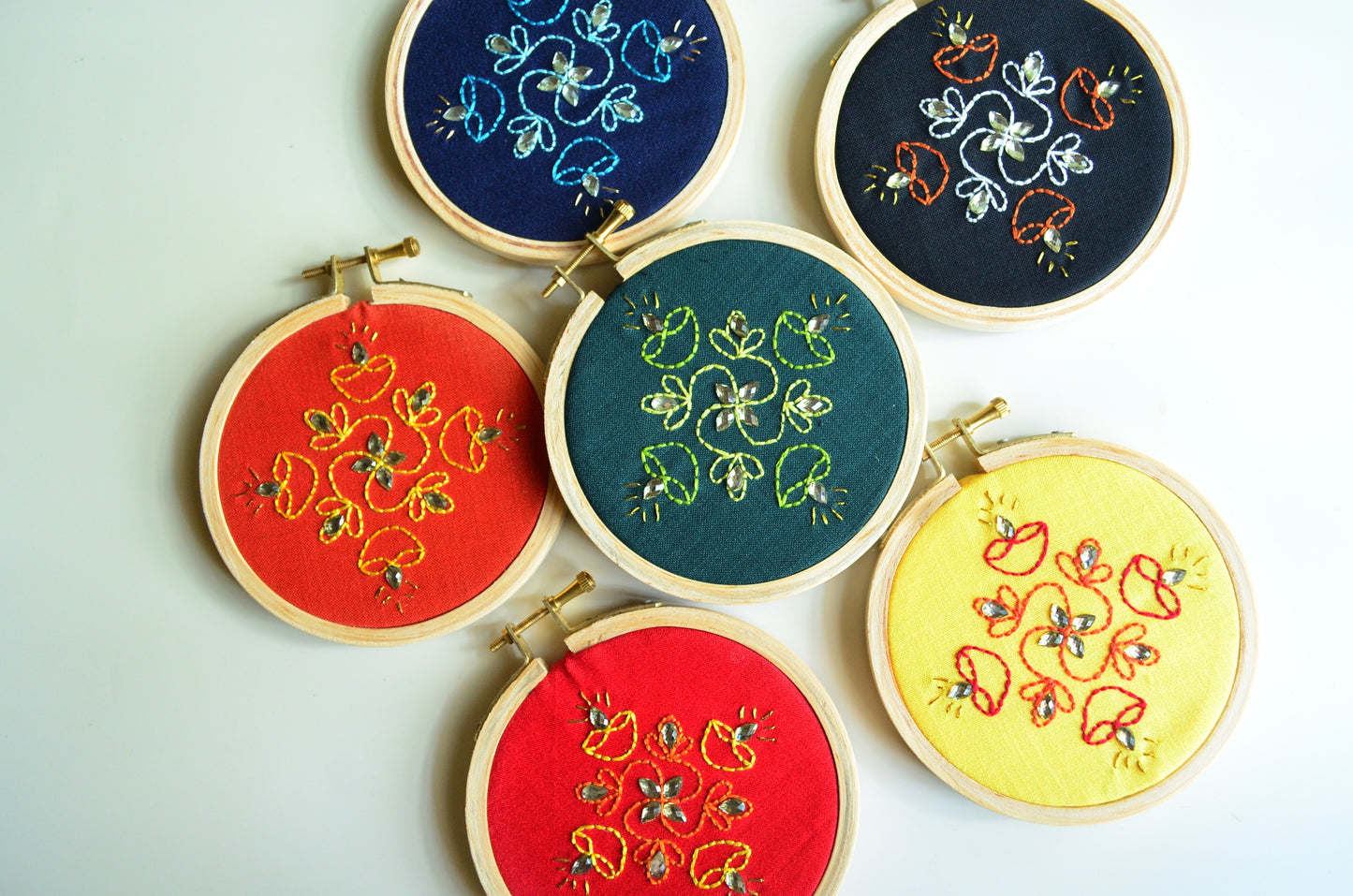 4” Rangoli Sparkle - Set of 6