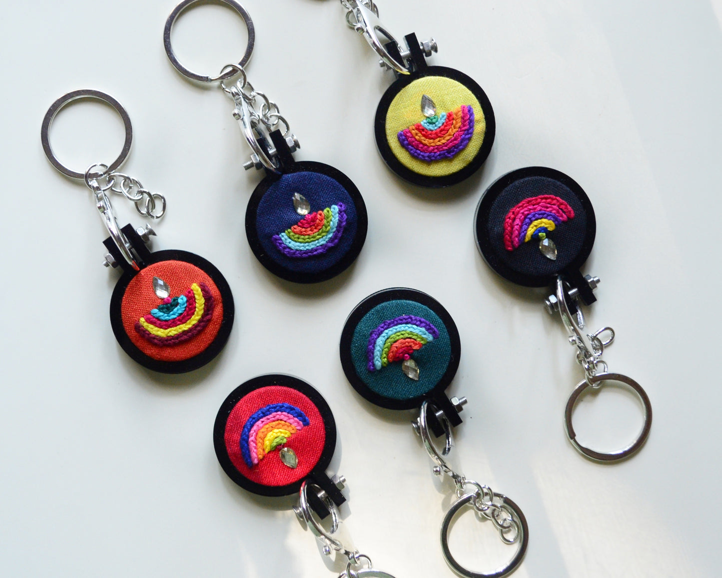 Diya Keychain - Set of 6