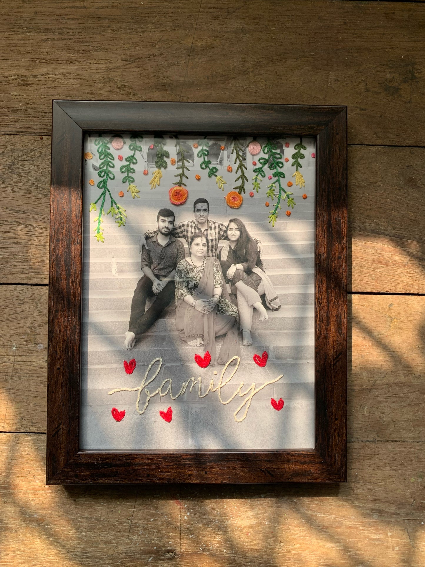 Embroidery on Photograph 6 x 8 “