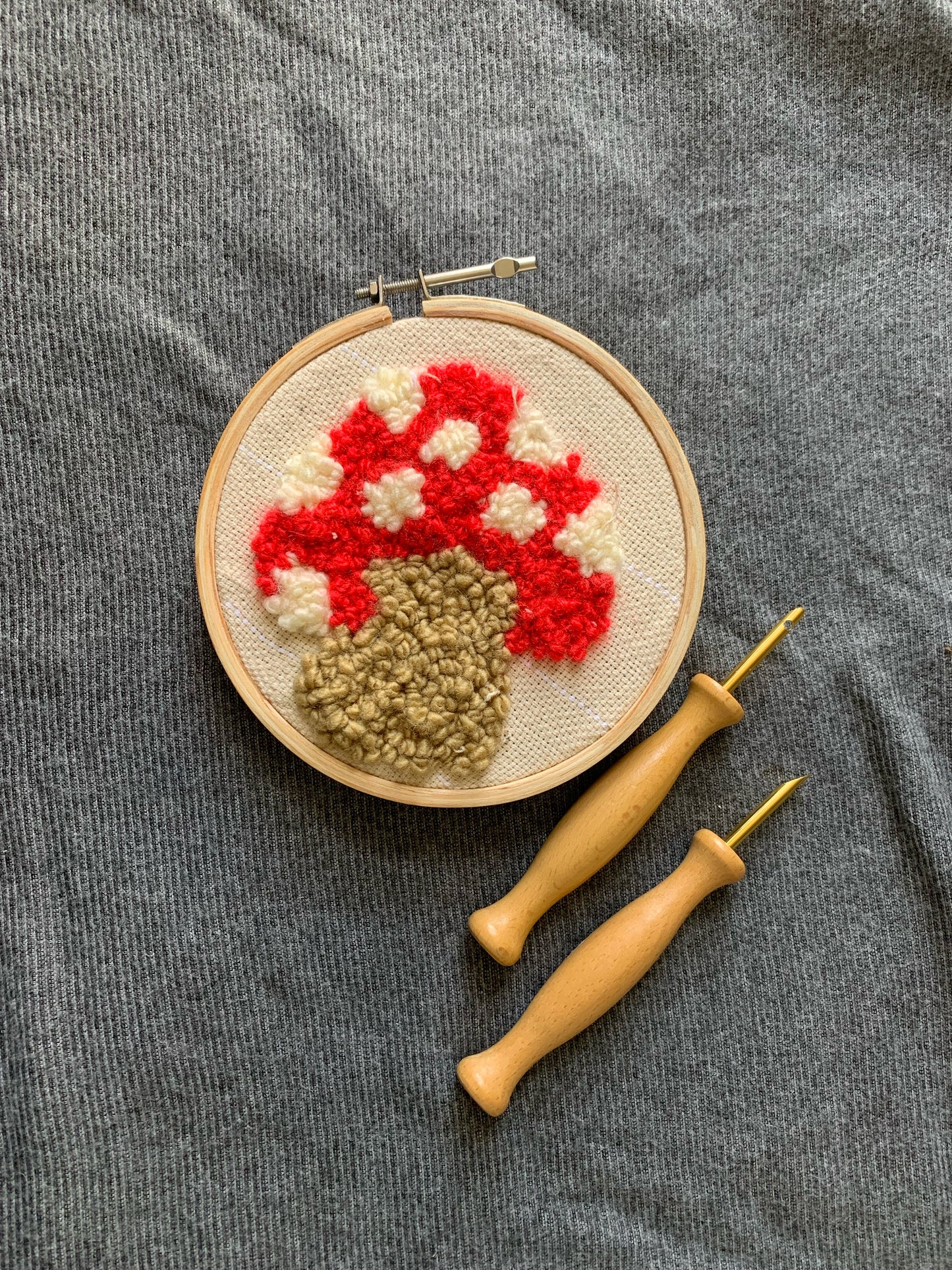 Mushroom Punch Needling Kit