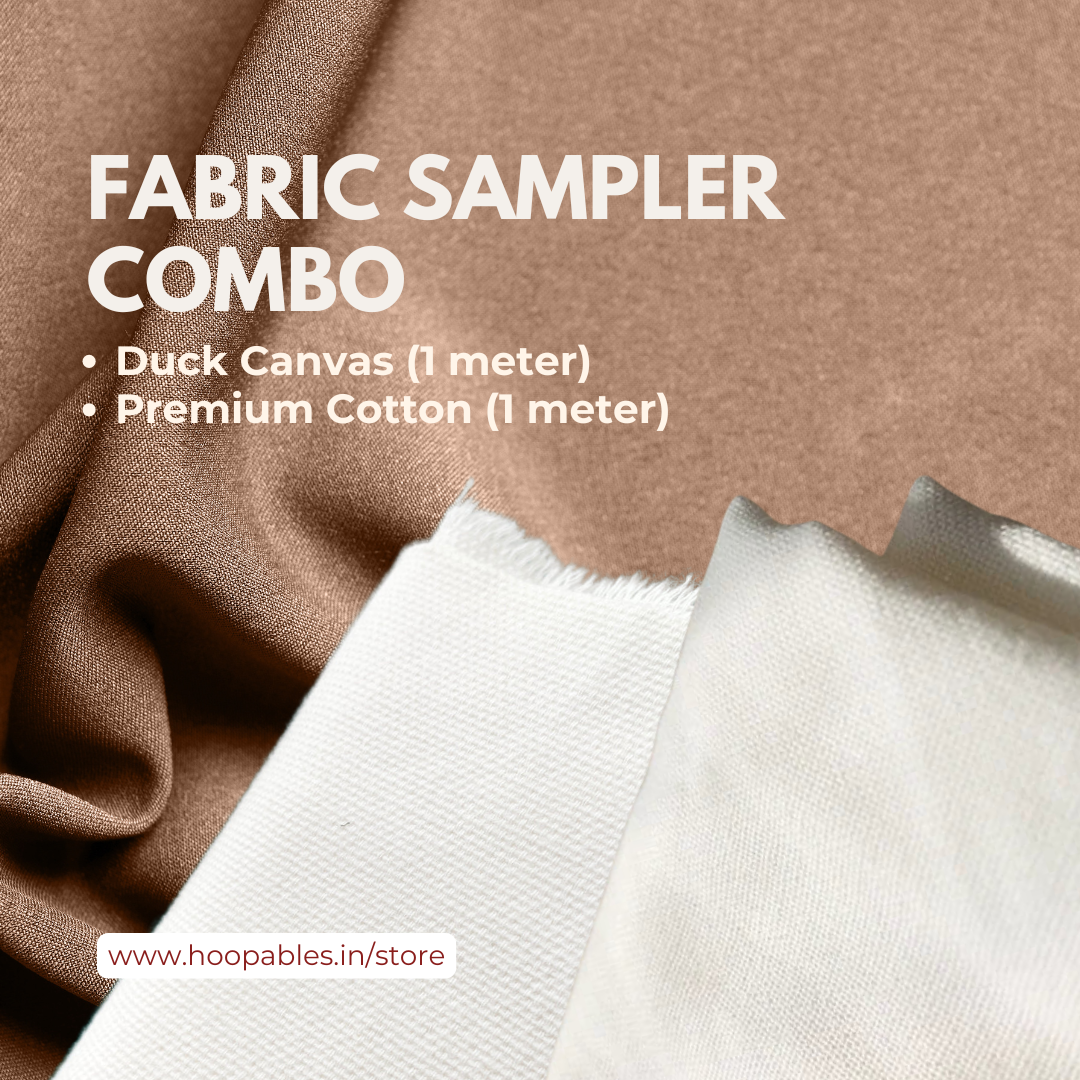 Fabric Sampler Combo (Duck Canvas & 200gsm Cotton White)