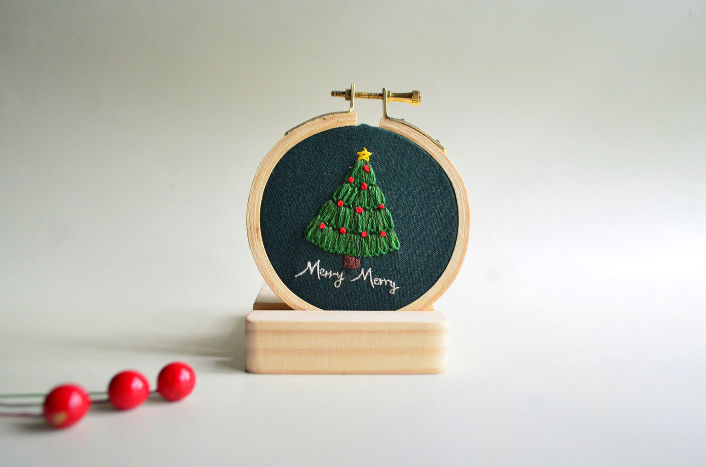 Set of 10 - Merry Merry- 3” Ornament