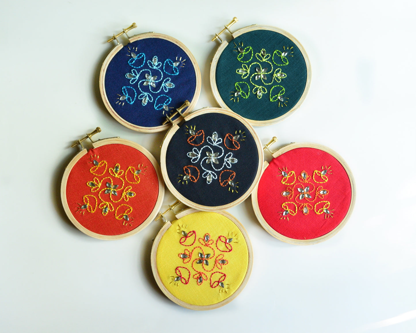 4” Rangoli Sparkle - Set of 6