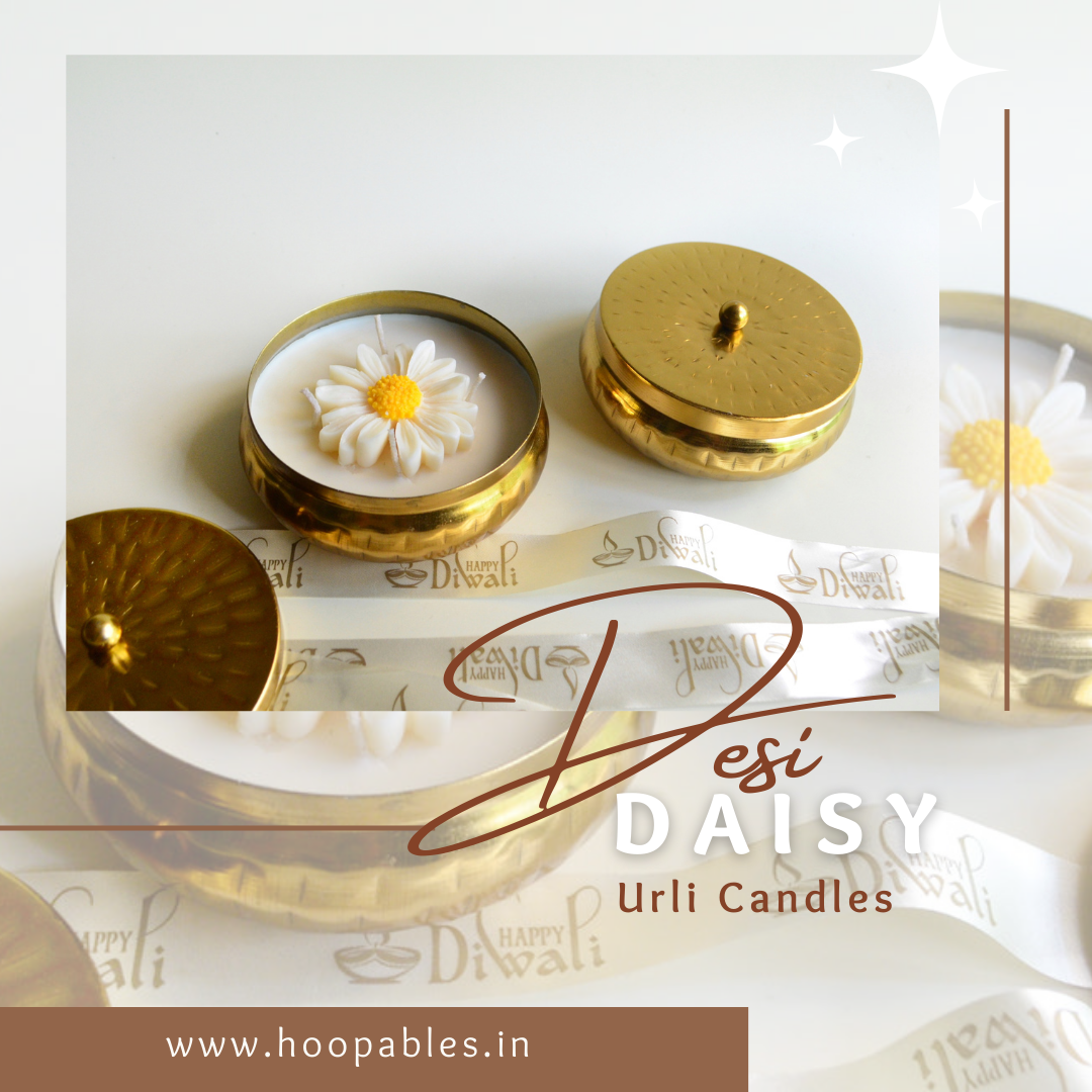 Desi Daisy Urli Candle