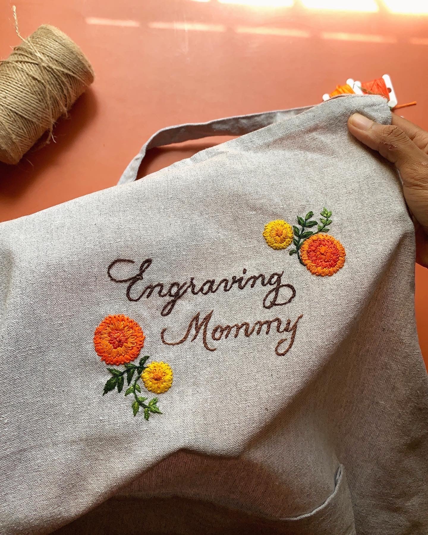 Custom Design on Apron 8” x 5”