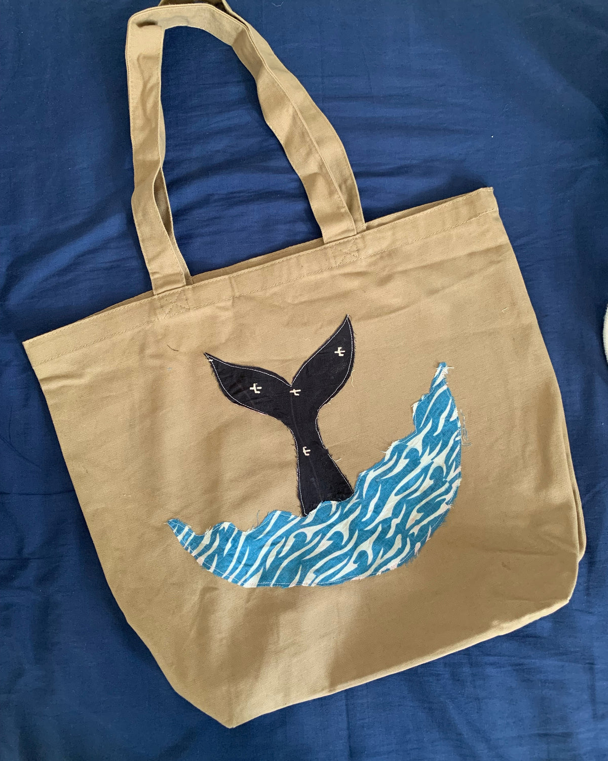 Whale Totebag (16x19x5.5”)