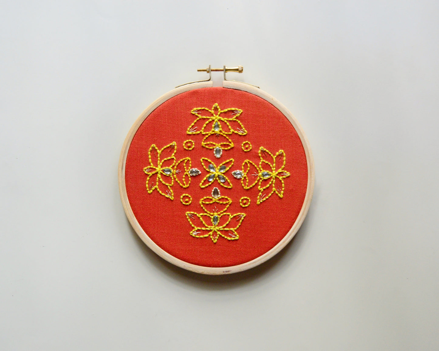 Padma Kolam - 6” (Orange)