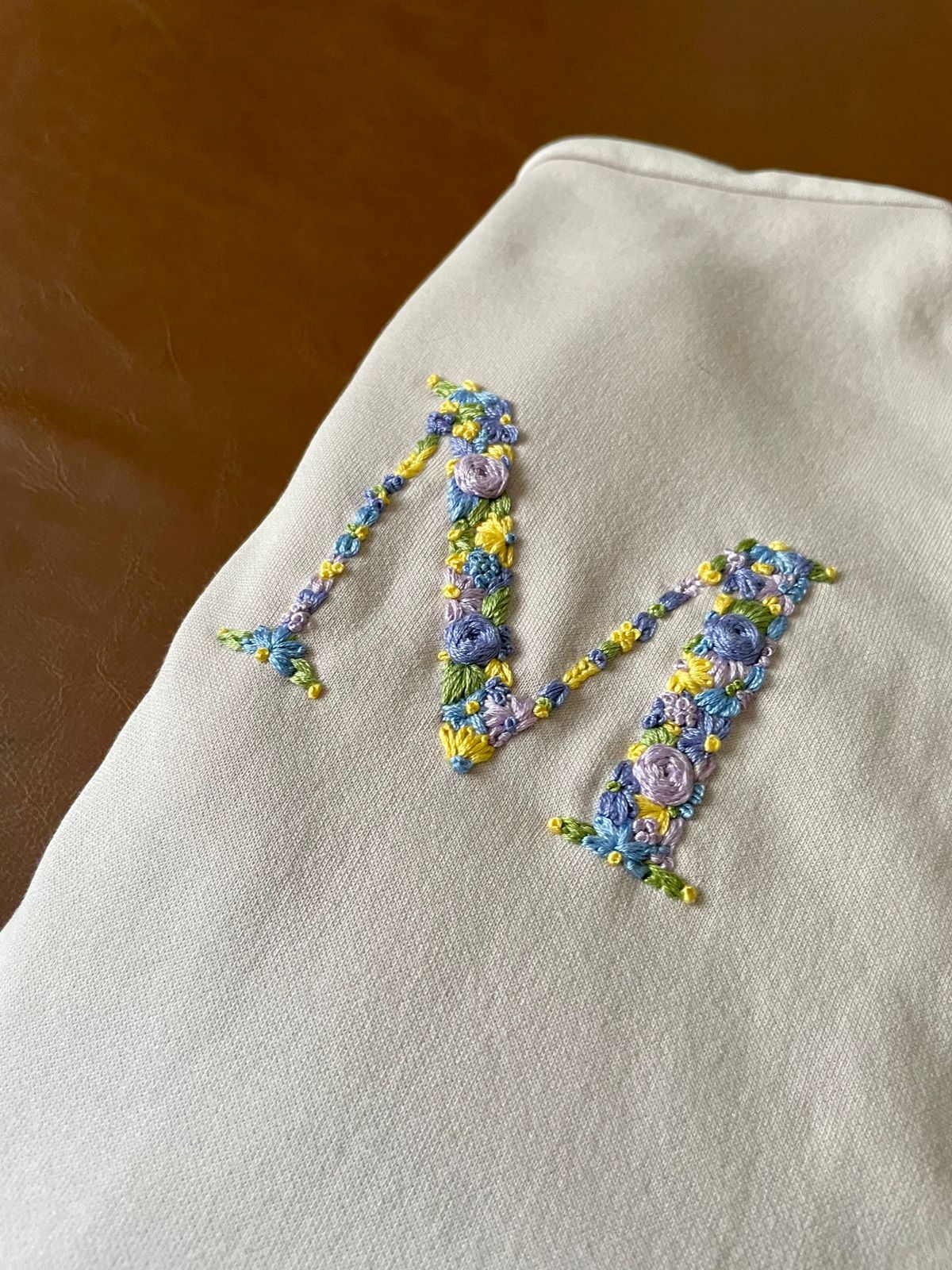 Floral Initial(s) on Sweatshirt/Hoodie