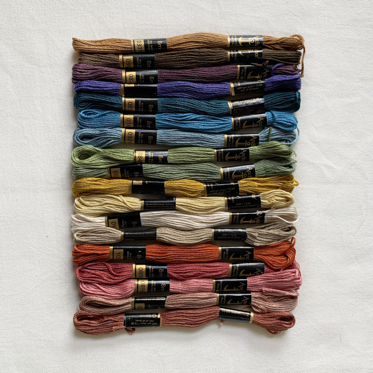 Muted Tones Floss Bundle (Set of 18)