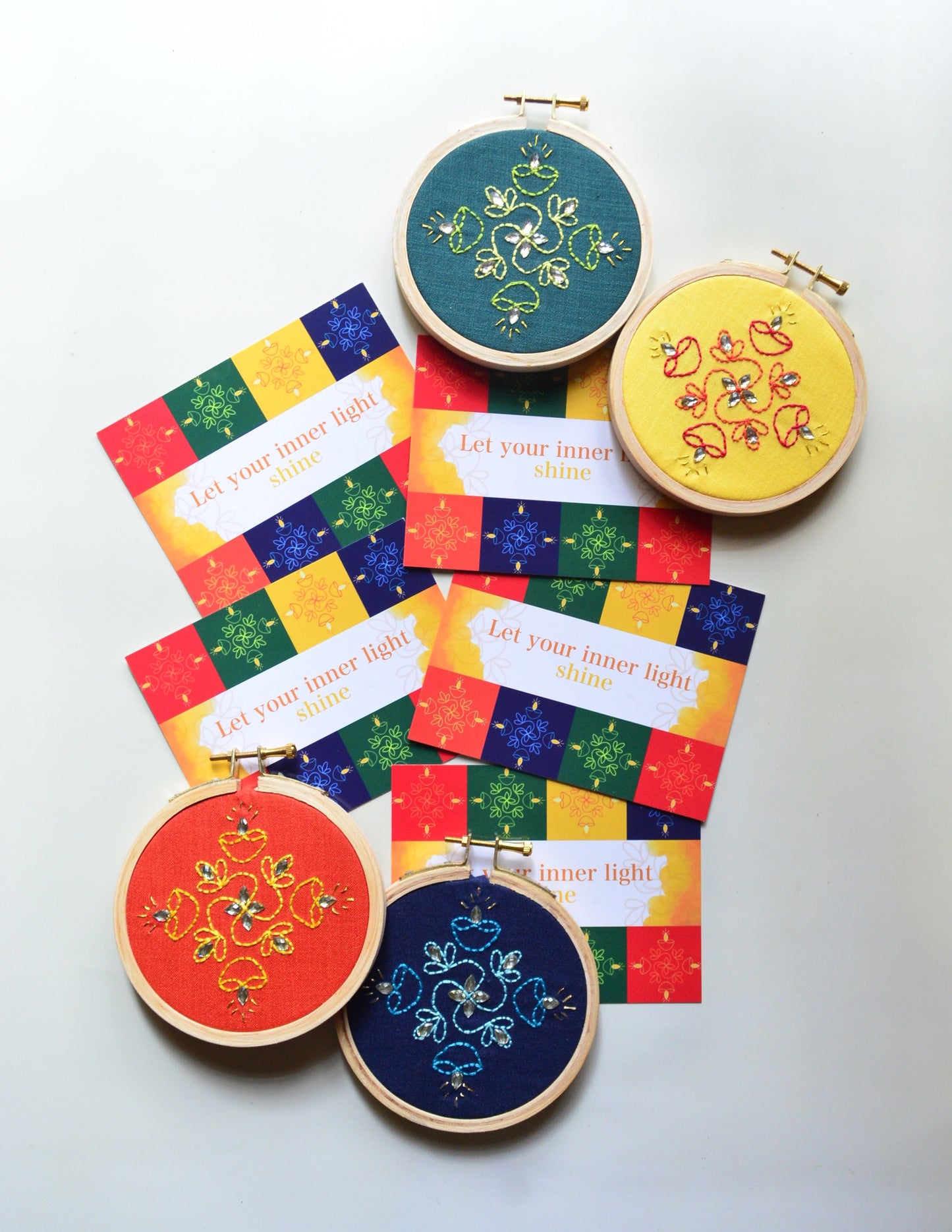 4” Rangoli Sparkle - Set of 6