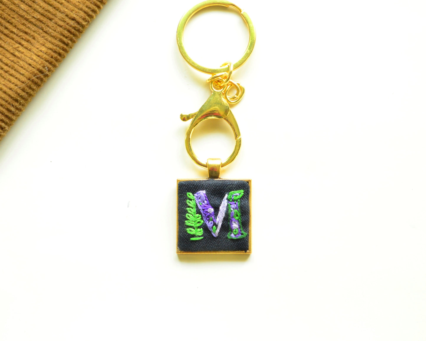 Custom Initial Keychain (Golden)