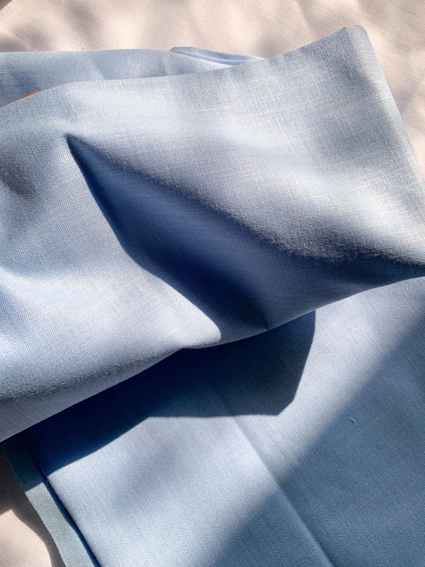 Ruby Silk Fabric - Powder Blue