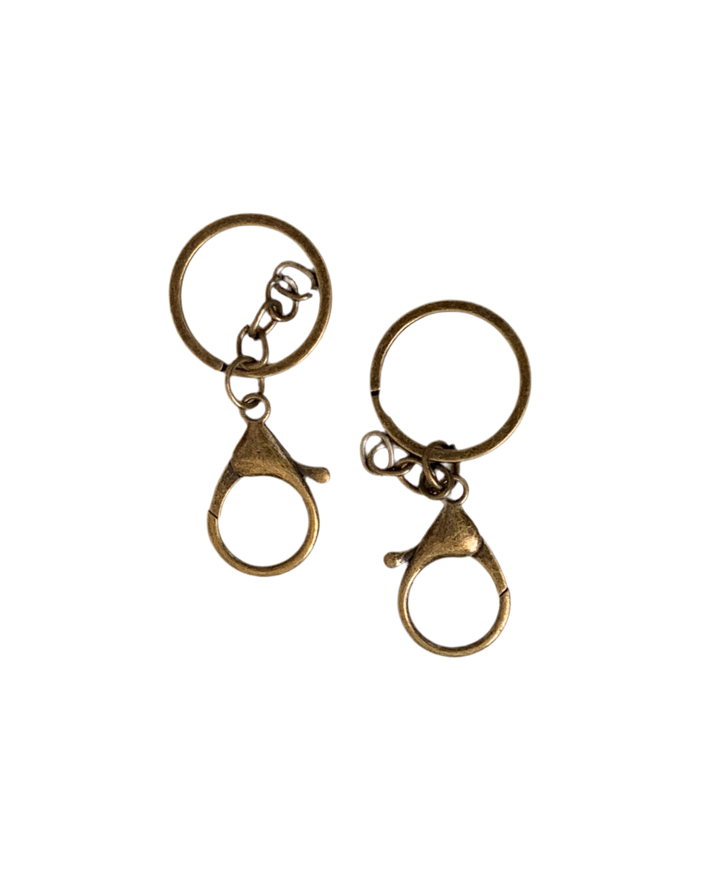 Keyring with Lobster Hook - Antique