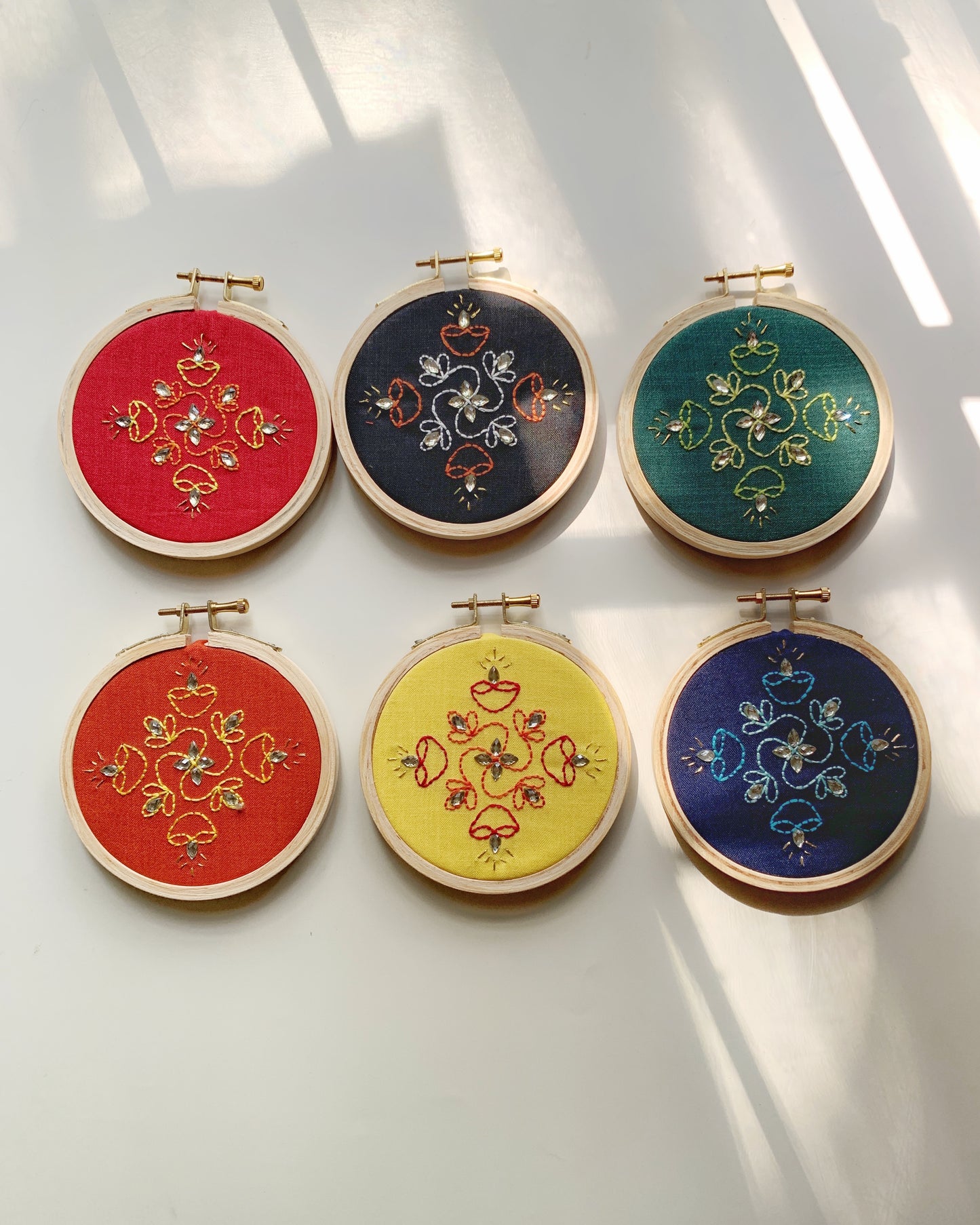 4” Rangoli Sparkle - Set of 6