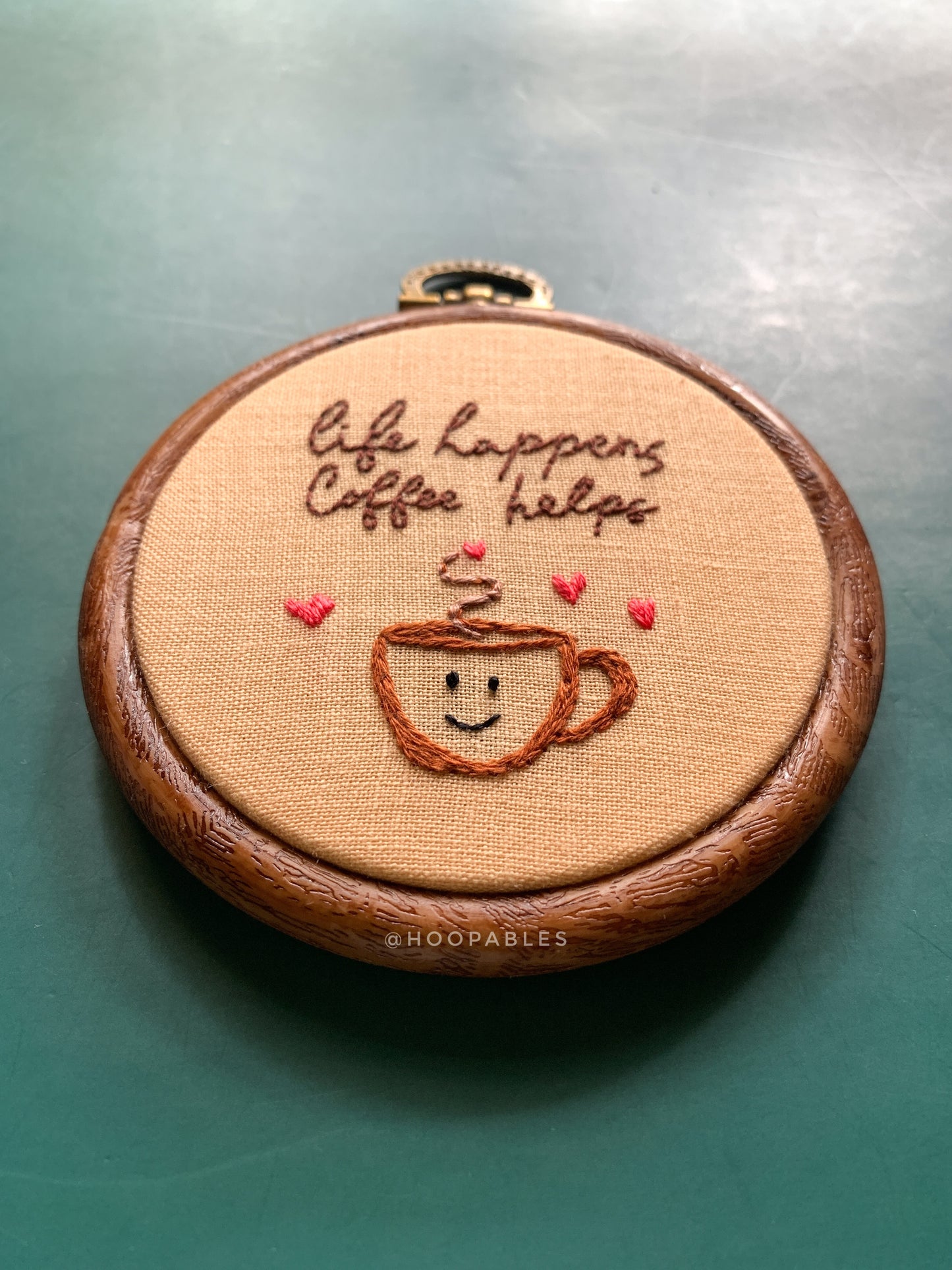 Coffee helps - 3” hoop