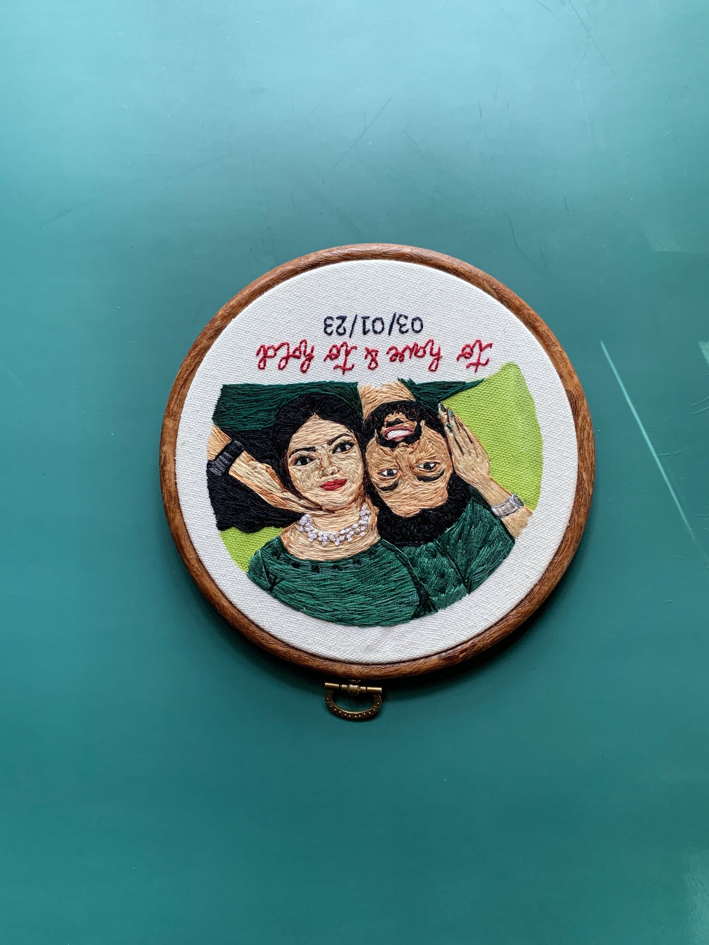 6” Fully Embroidered Portrait