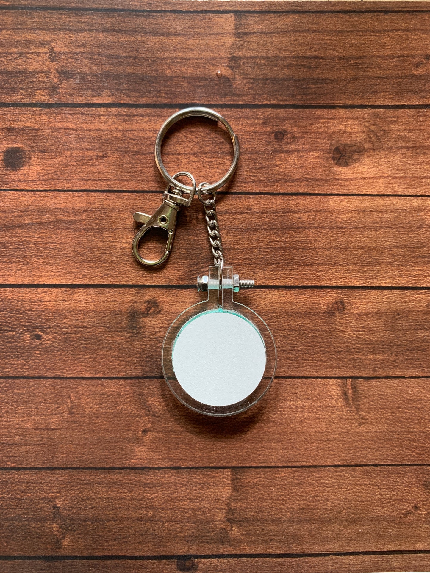 Daisies - 4cm clear hoop Keychain (Made to order)
