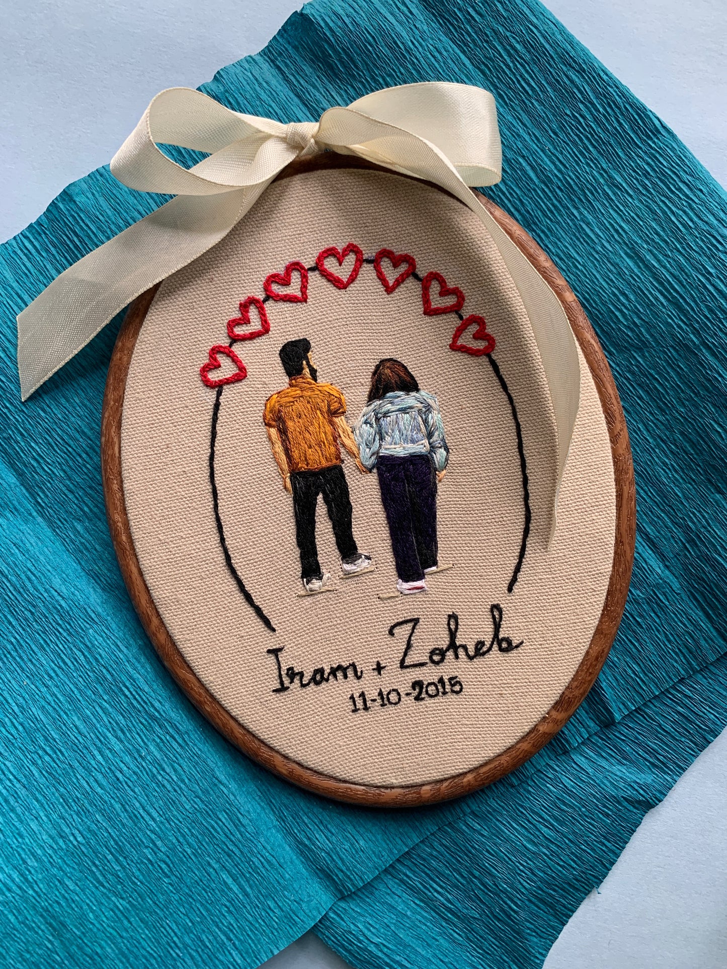 6” Fully Embroidered Portrait