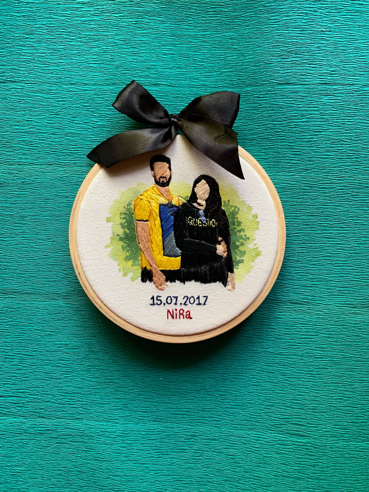 6” Fully Embroidered Portrait
