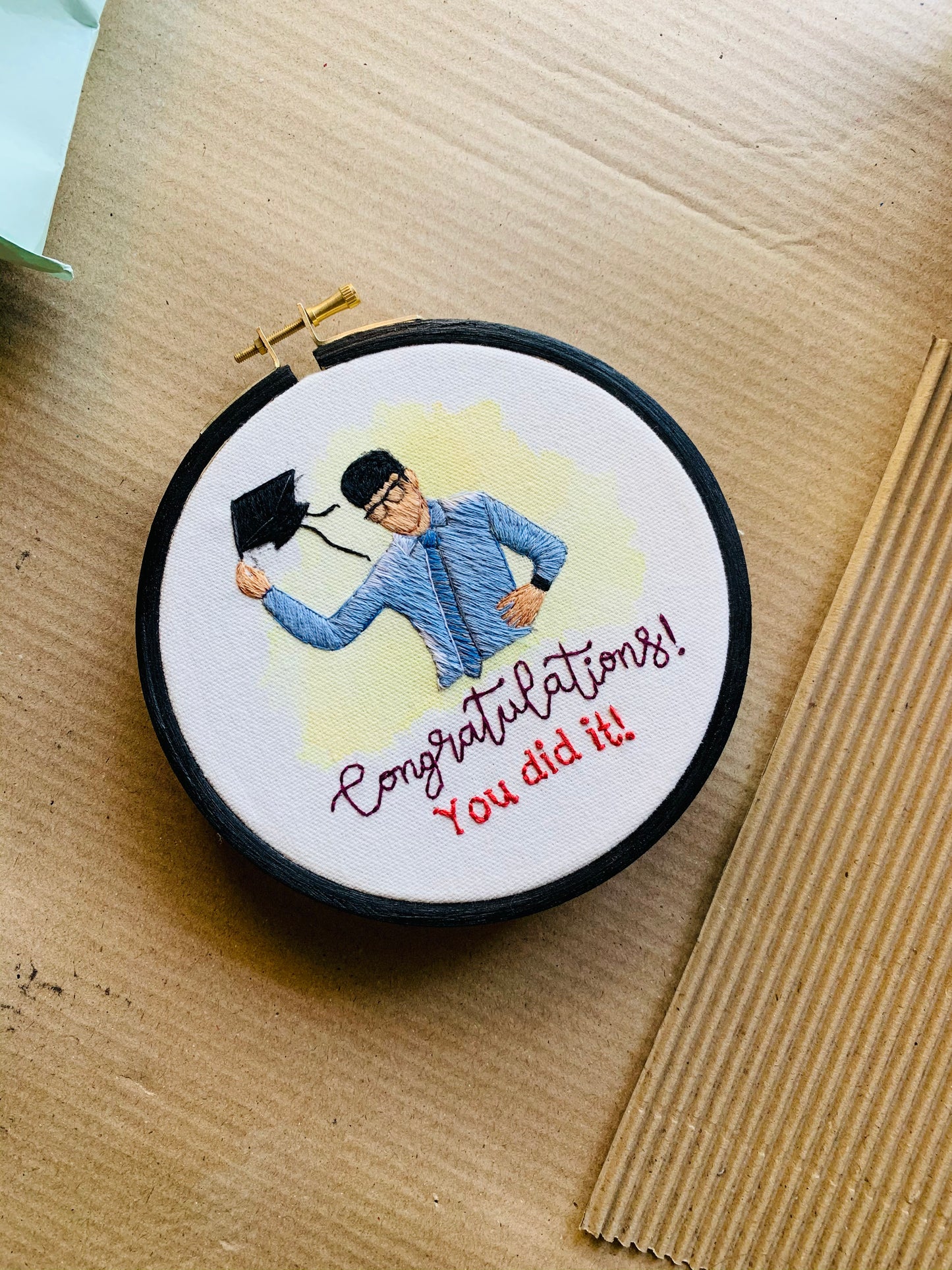 6” Fully Embroidered Portrait