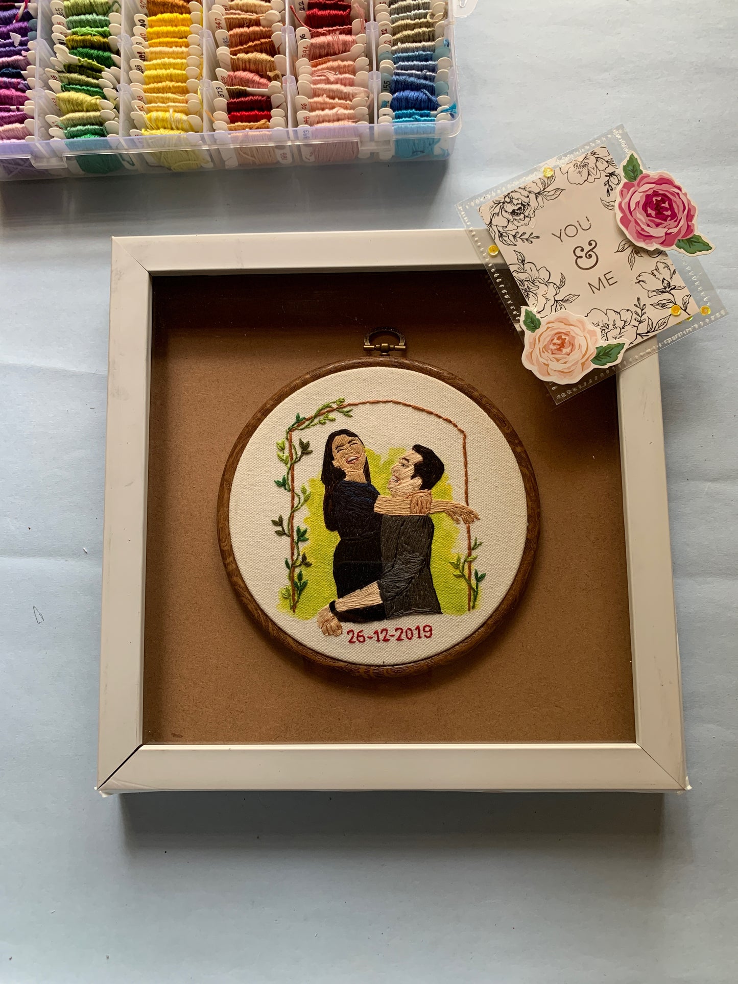 6” Fully Embroidered Portrait