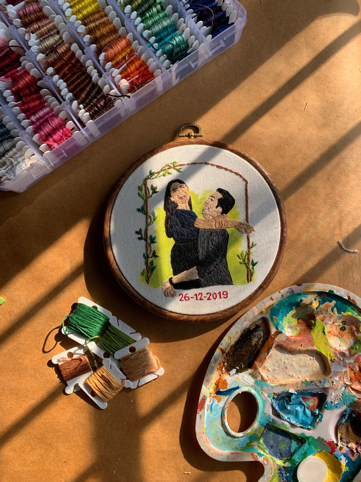 6” Fully Embroidered Portrait