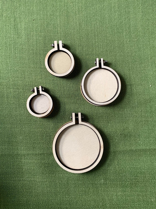 Mini hoop Sample set (4 sizes)