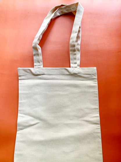 Plain Canvas Tote Bag (Beige)