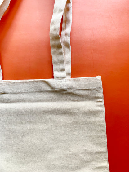 Plain Canvas Tote Bag (Beige)