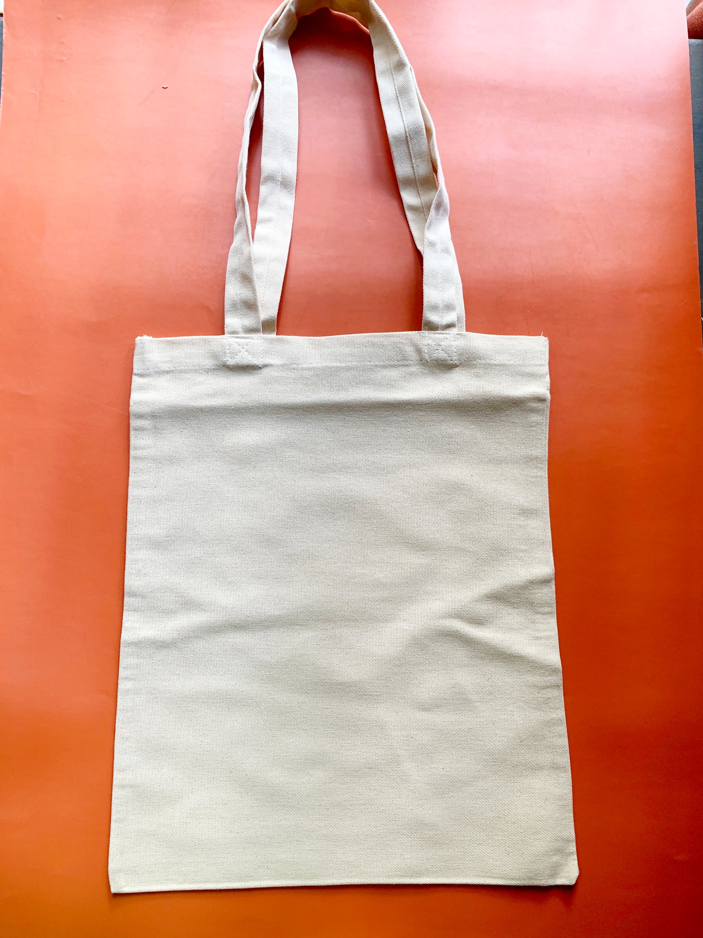 Plain Canvas Tote Bag (Beige)