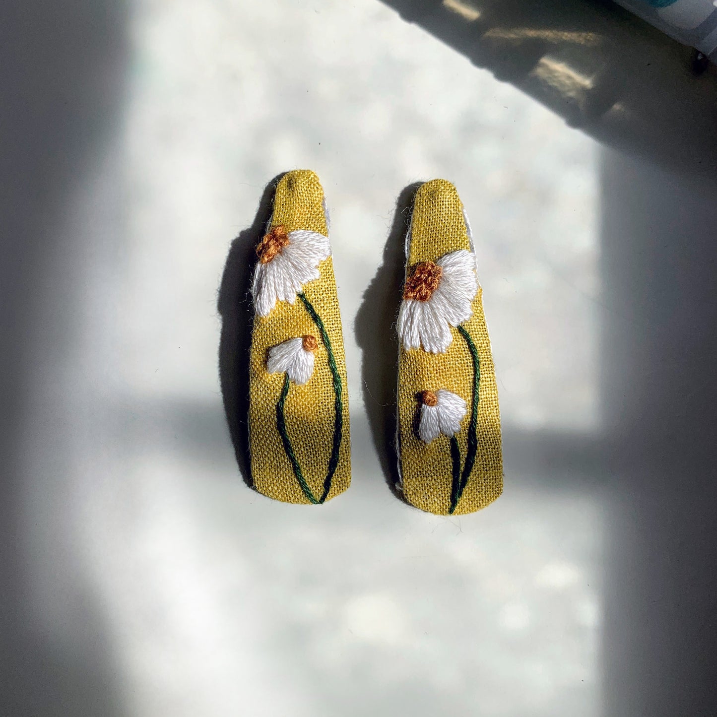 Mustard Delight Hairclip Pair