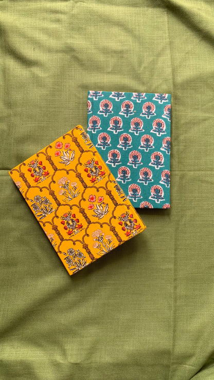 Upcycled fabric-cover Journals - Floral Prints (5x7”)