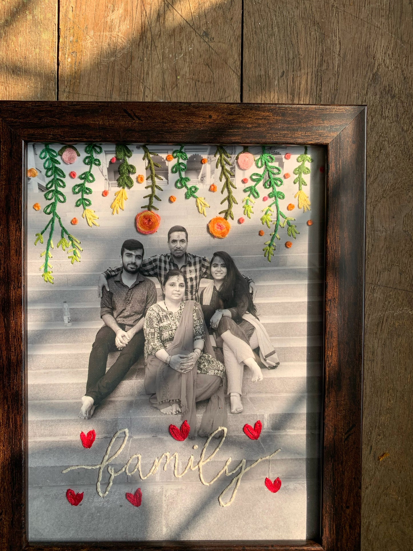 Embroidery on Photograph 6 x 8 “