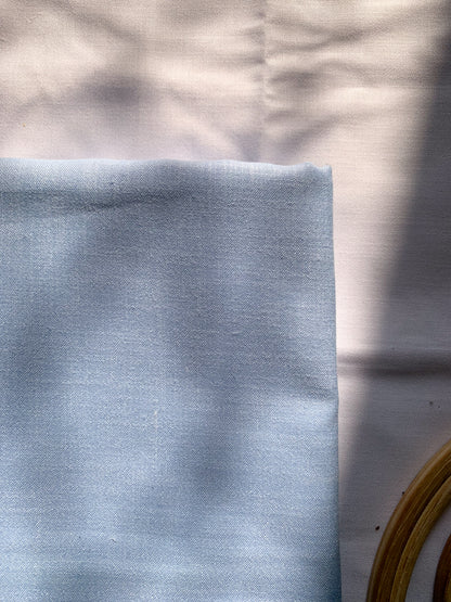 Ruby Silk Fabric - Powder Blue
