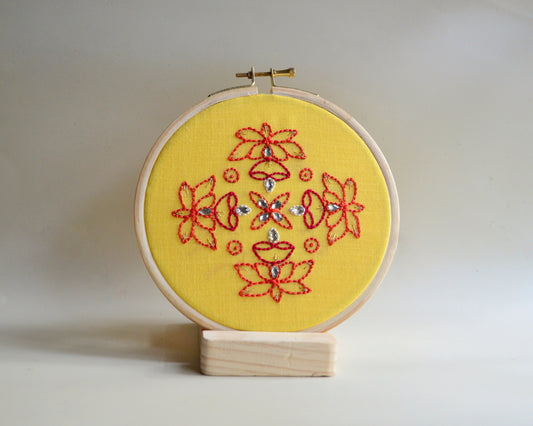 Padma Kolam - 6” (Yellow)