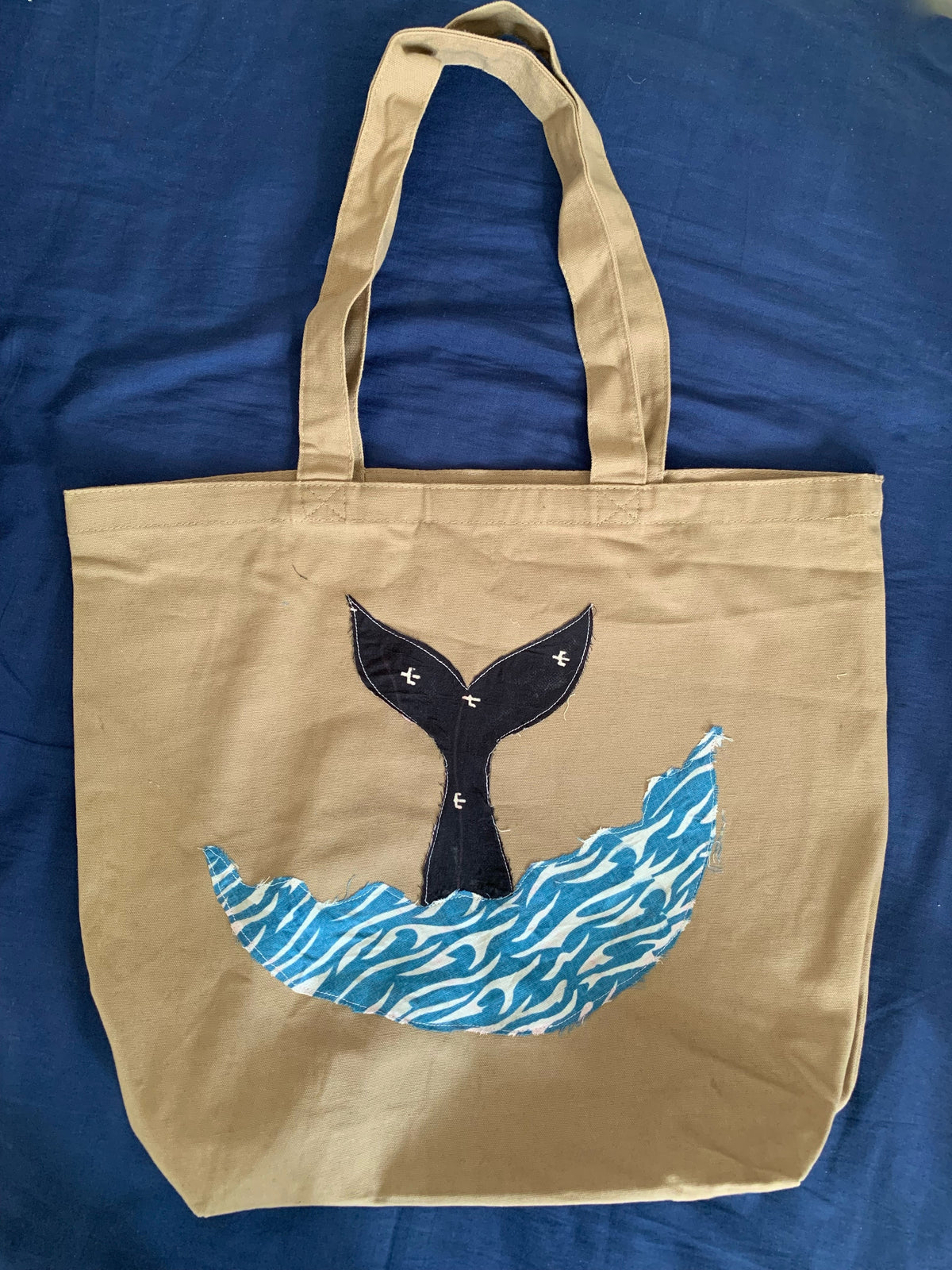 Whale Totebag (16x19x5.5”)