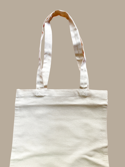 Plain Canvas Tote Bag (Beige)