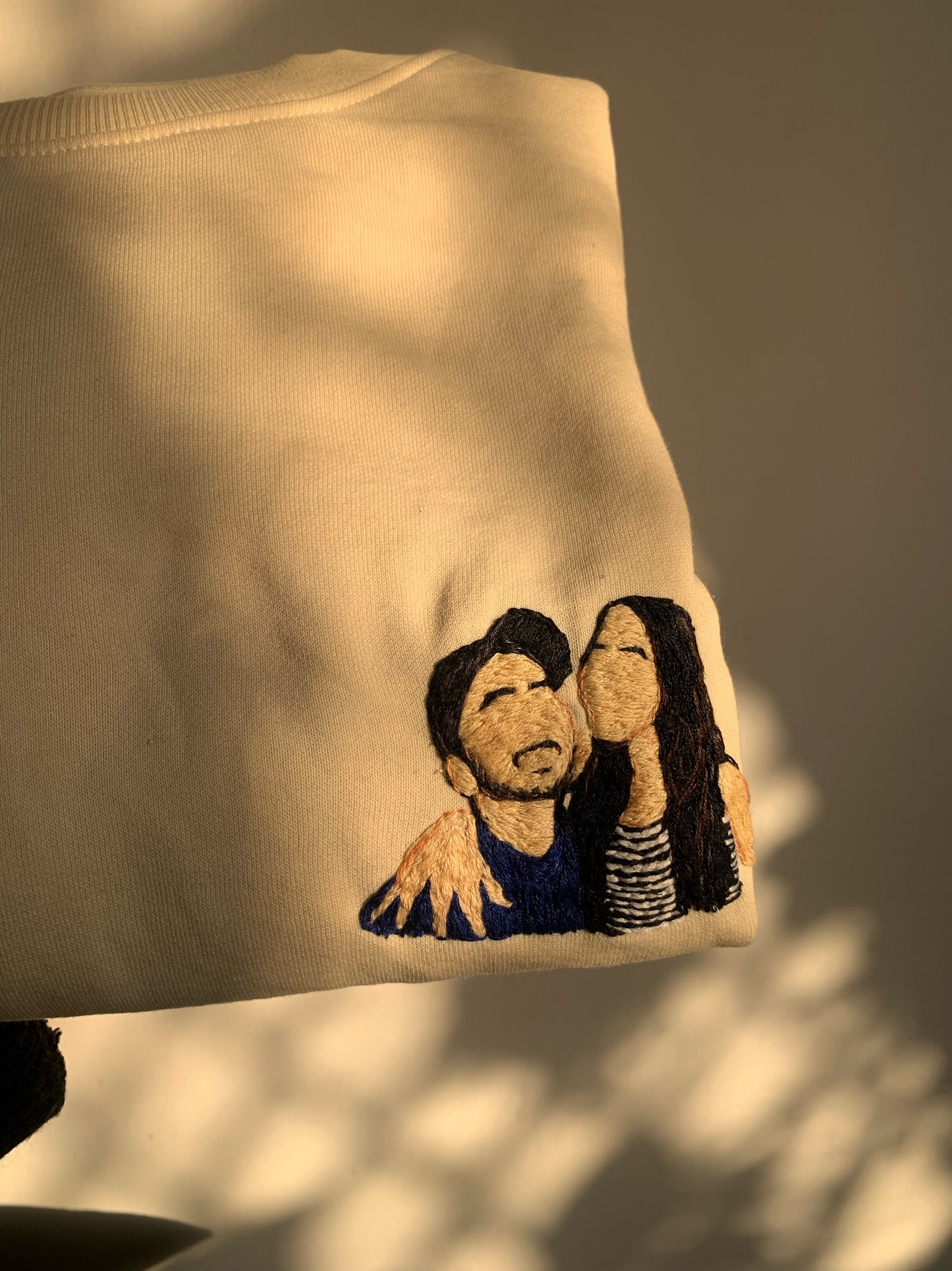 Embroidered Portrait on Sweatshirt/Hoodie 3” x 3”