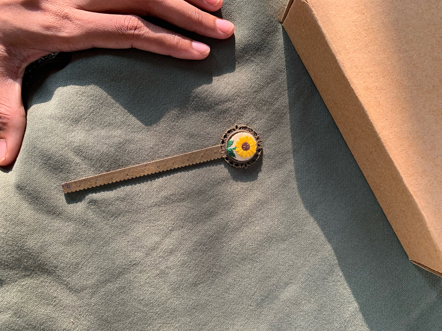 Sunflower - Antique bookmark