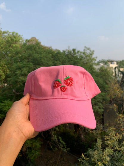 Strawberry cap (made to order)
