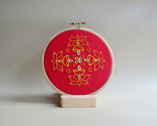 Padma Kolam - 6” (Red)