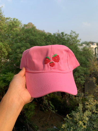 Strawberry cap (made to order)