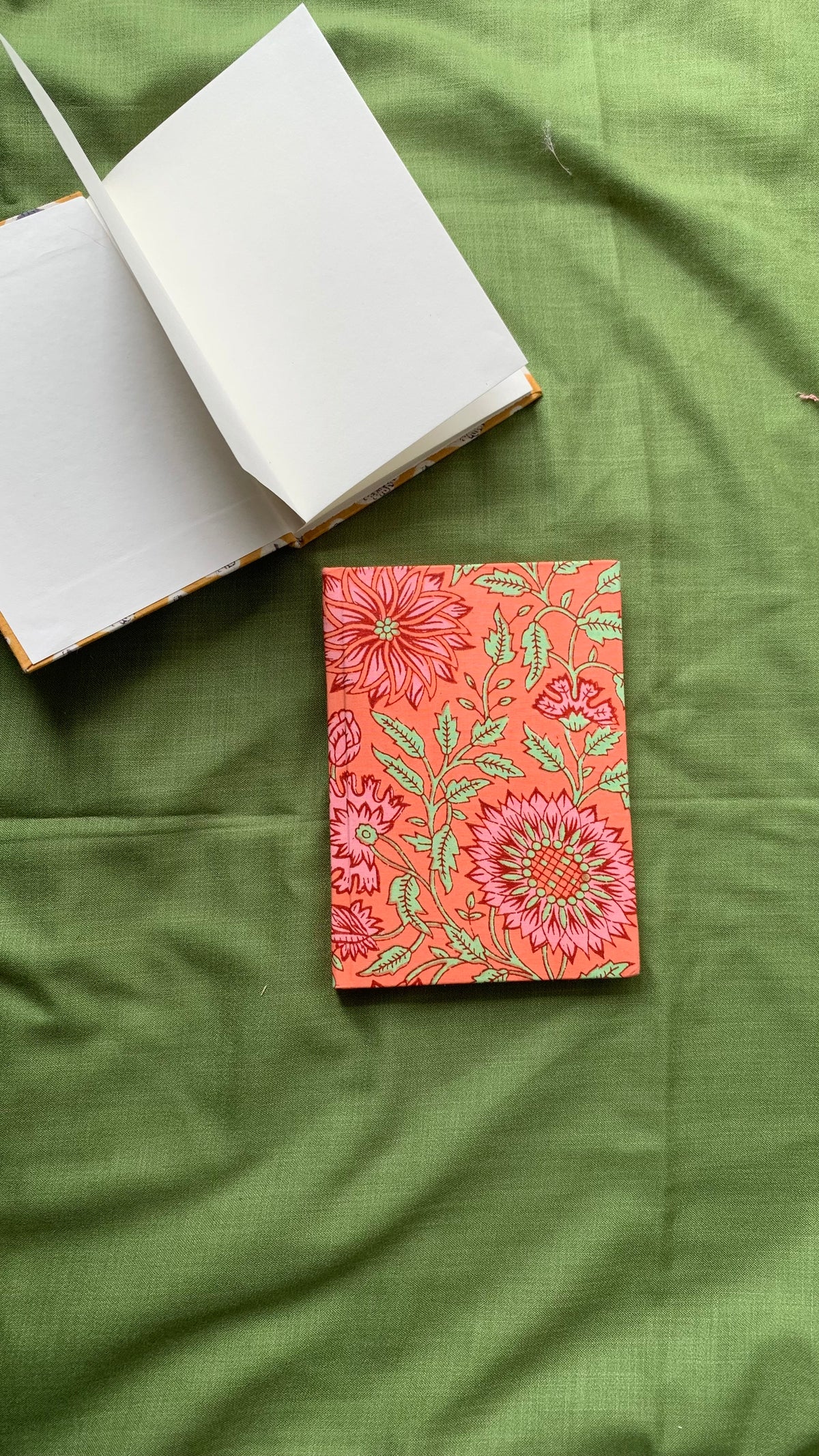 Upcycled fabric-cover Journals - Floral Prints (5x7”)