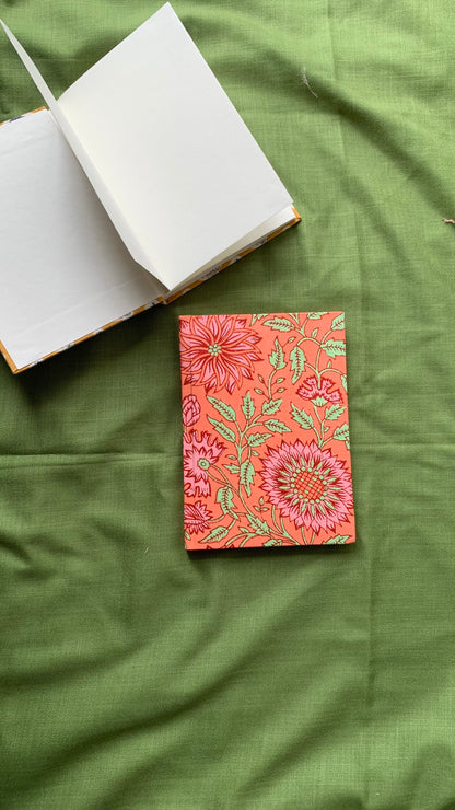 Upcycled fabric-cover Journals - Floral Prints (5x7”)